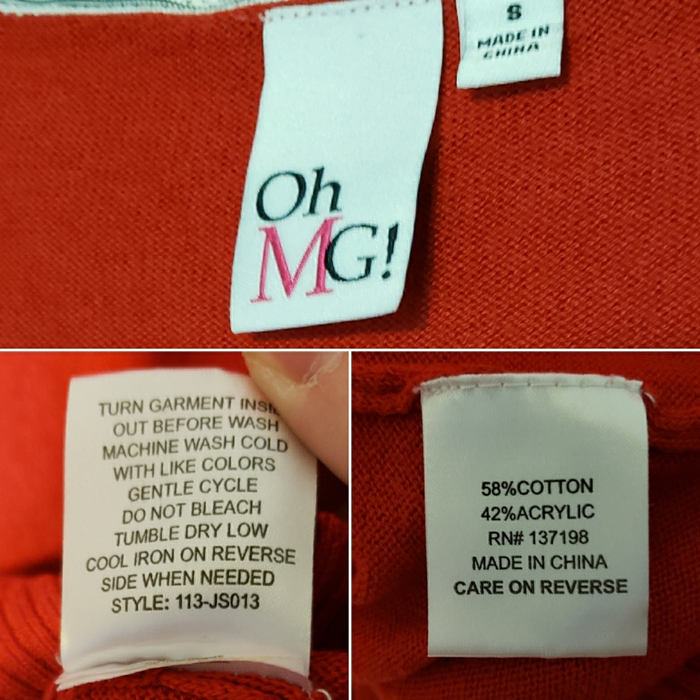 ❌SOLD❌90's Candy Red Skinny Slim Fit Cardigan - Picture 9 of 16